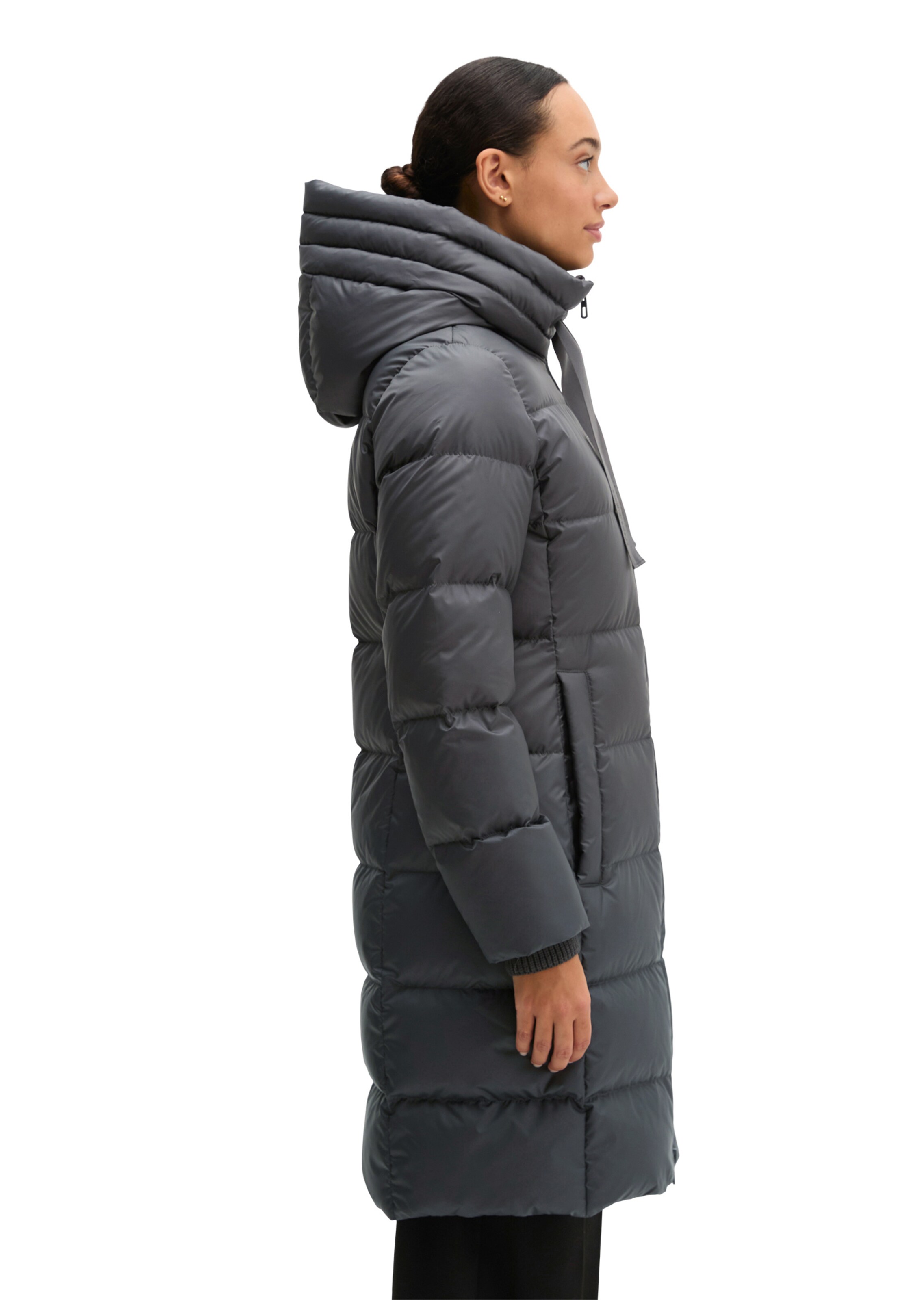 Marc O'Polo Winter Coat in Grey: side