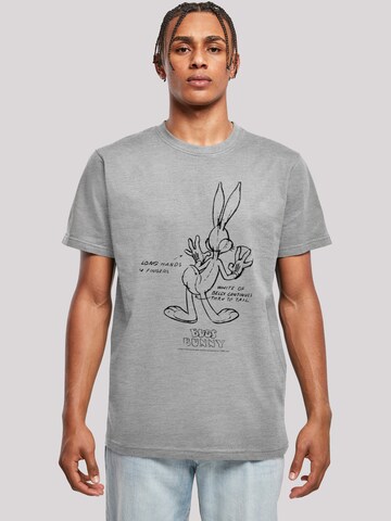 F4NT4STIC Shirt in Grijs: voorkant