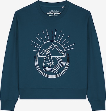 Sweat-shirt 'Natur ist schön ' Watapparel en vert : devant
