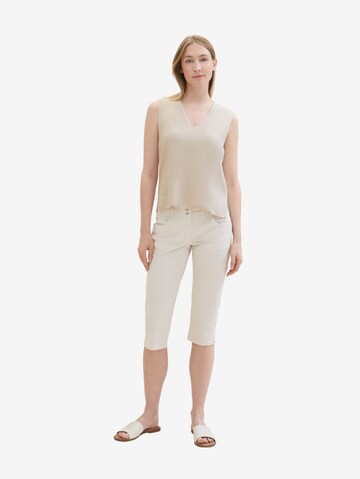 TOM TAILOR Tapered Pants in Beige