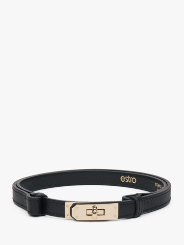 Cintura '01' di Estro in nero: frontale