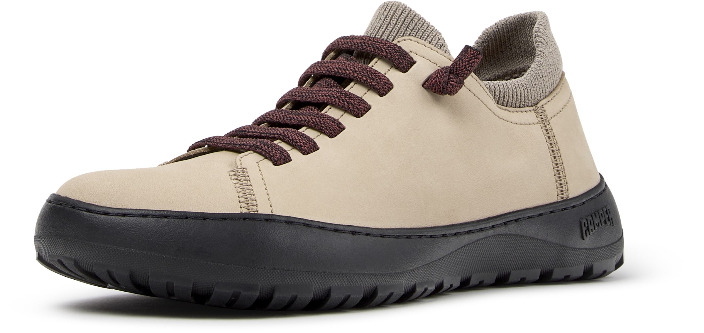 Baskets basses ' Peu Serra ' CAMPER en beige : devant