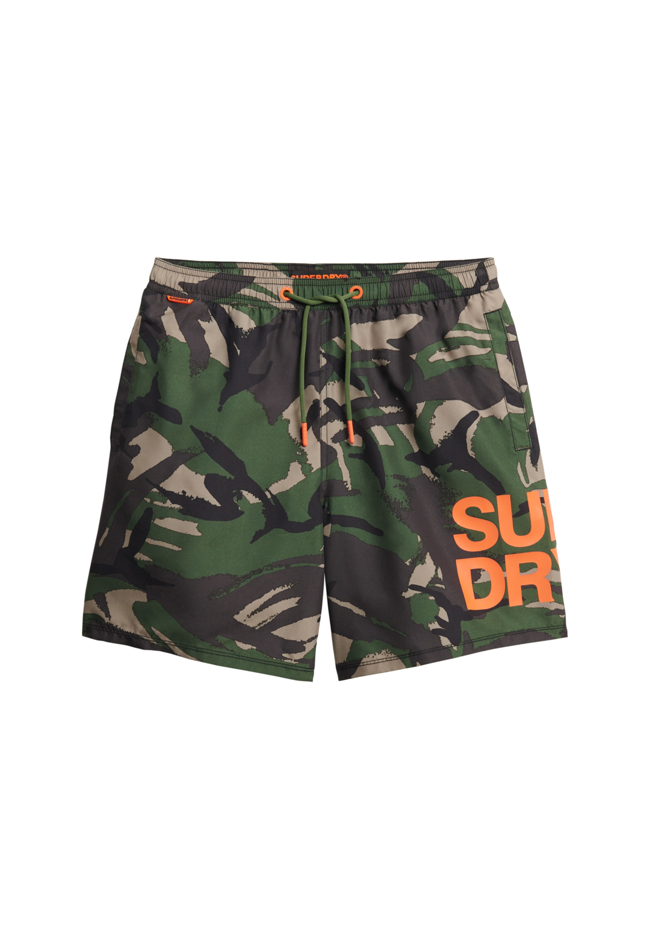 Shorts de bain Superdry en vert : devant
