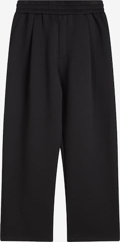 Pantaloni con pieghe di Bershka in nero: frontale