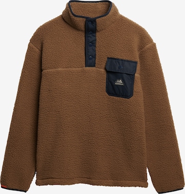 Superdry Trui 'Fuji' in Bruin: voorkant