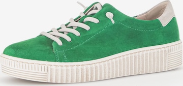 Baskets basses GABOR en vert : devant