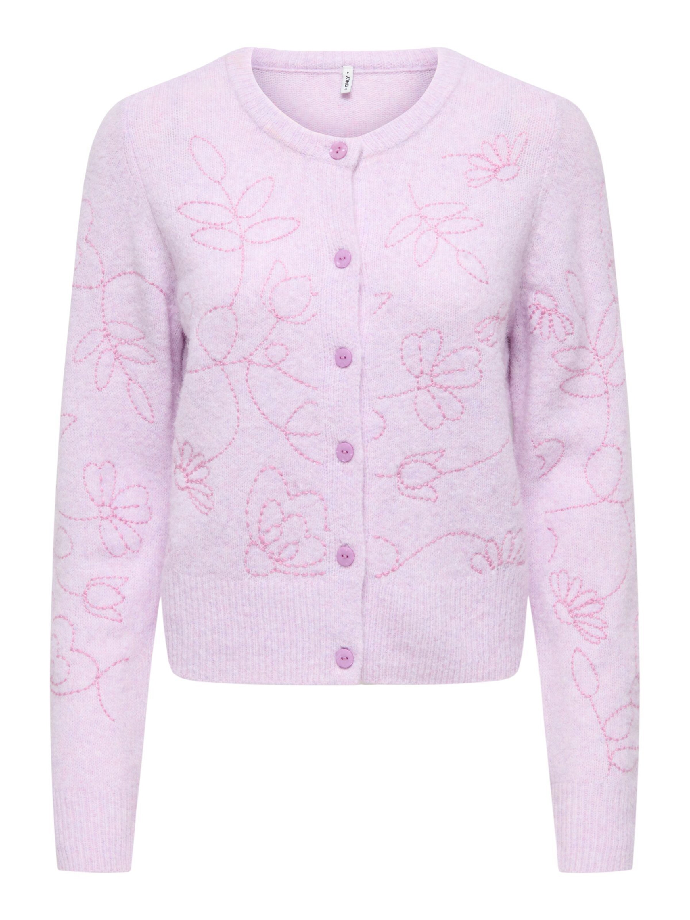 ONLY Cardigan 'ONLSOLA' en violet / violet clair, Vue avec produit