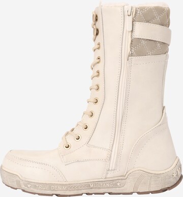 MUSTANG Lace-up boot in Beige