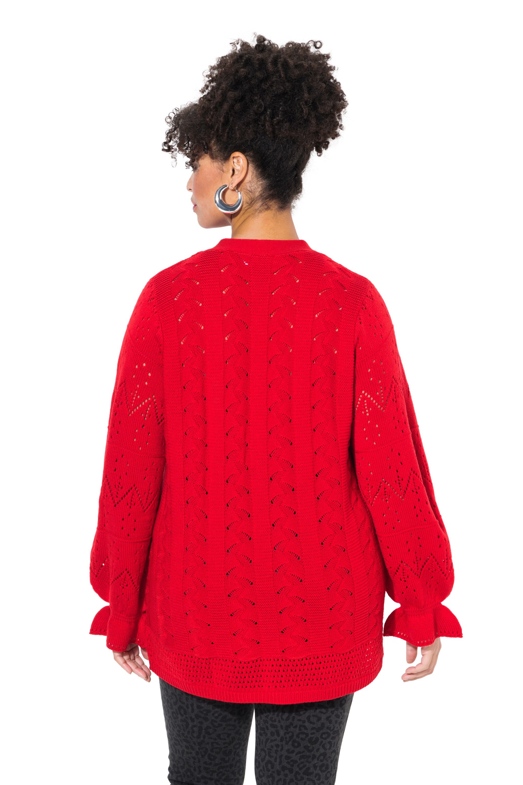 MIAMODA Knit cardigan in Red