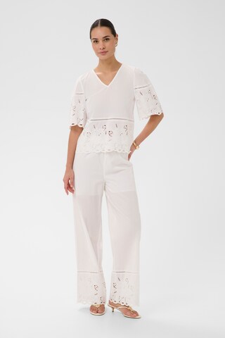 Kaffe Loosefit Broek 'KAgertrud' in Wit