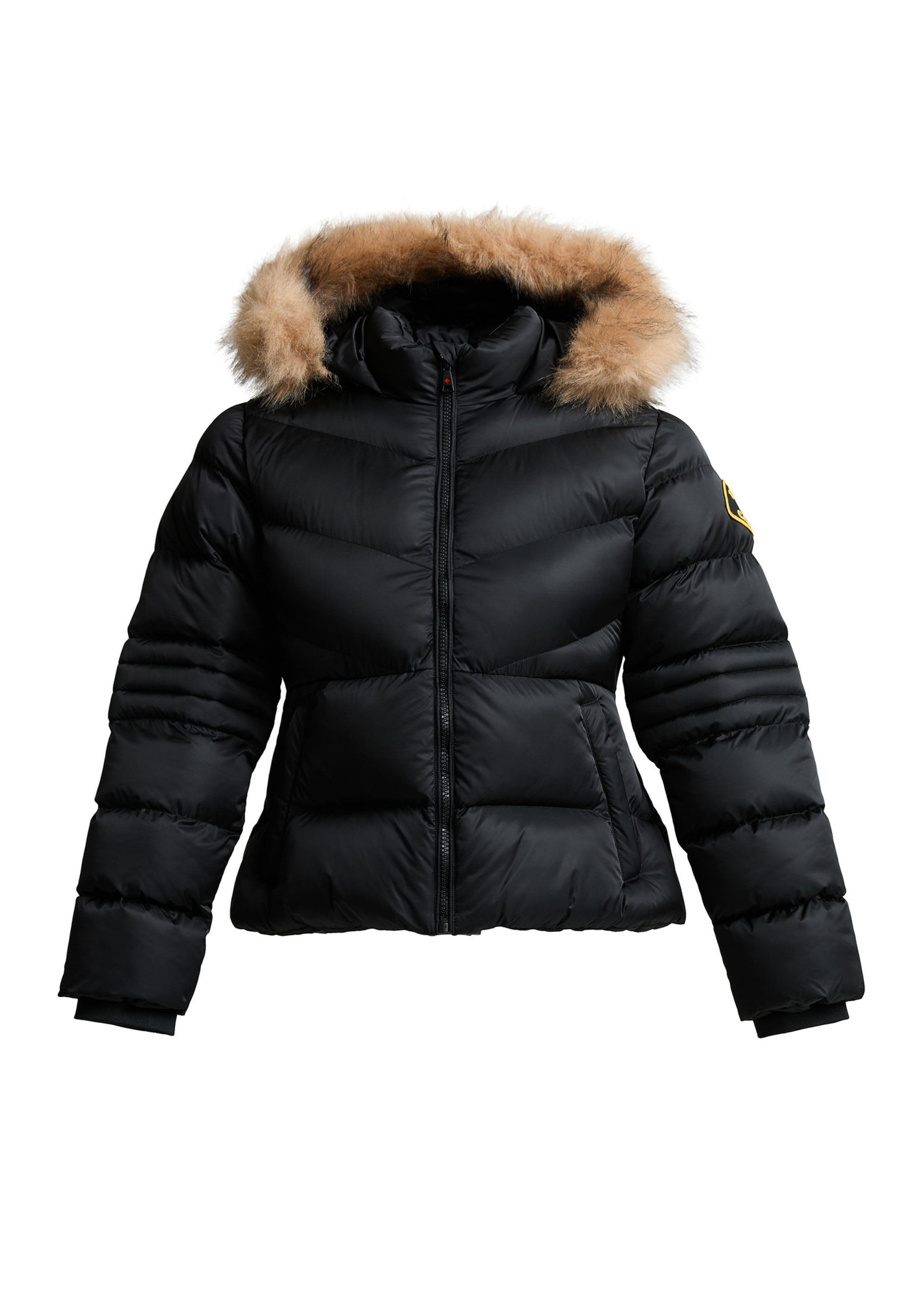 Zavetti Canada - Casaco de inverno 'Allessia' em preto: frente