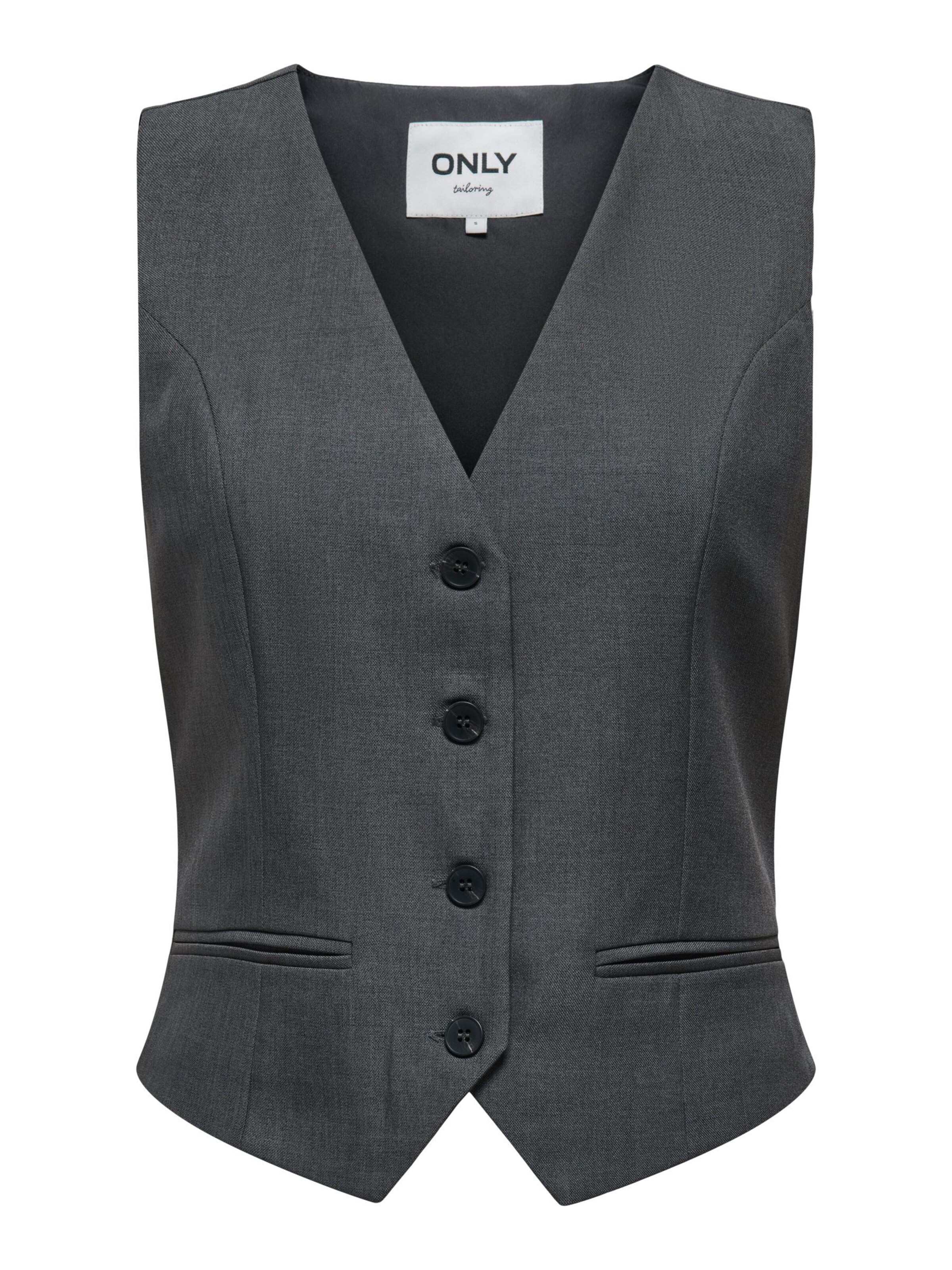 Gilet 'ONLLinda' di ONLY in grigio: frontale