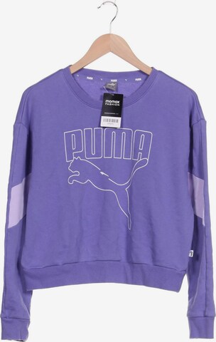 PUMA Sweatshirt & Zip-Up Hoodie in S in Purple: front