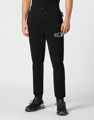Plein Sport - Tapered Pantalón en negro: frente