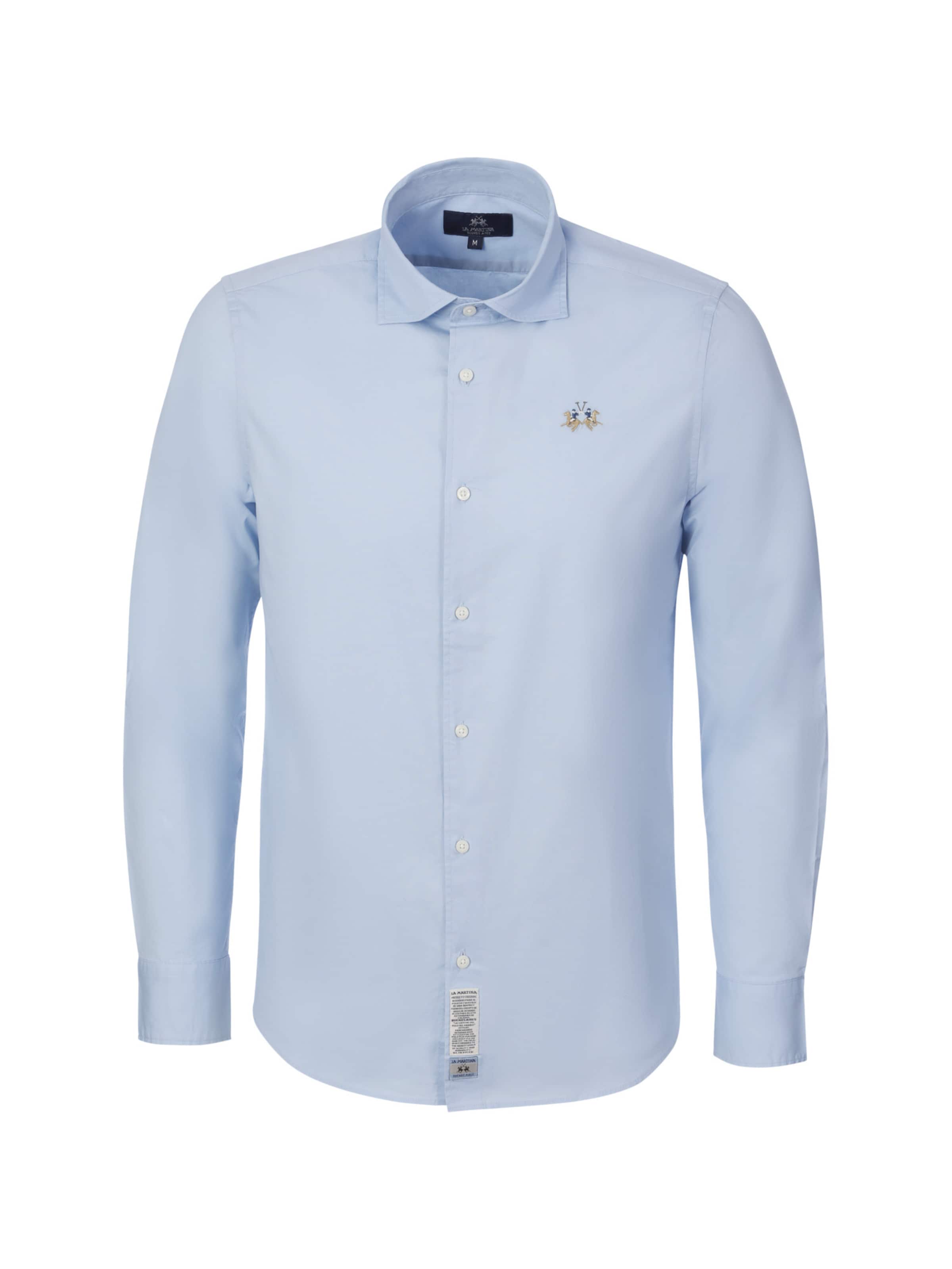 Coupe regular Chemise La Martina en bleu : devant