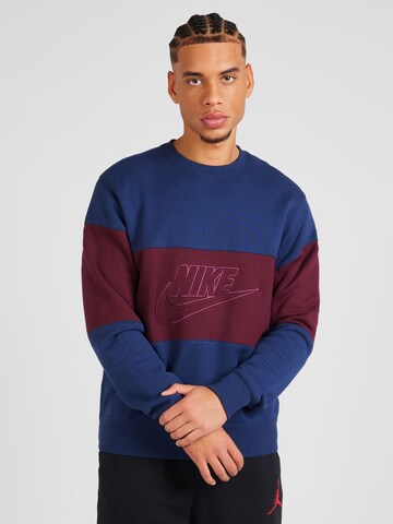 Sweat-shirt Nike Sportswear en bleu : devant