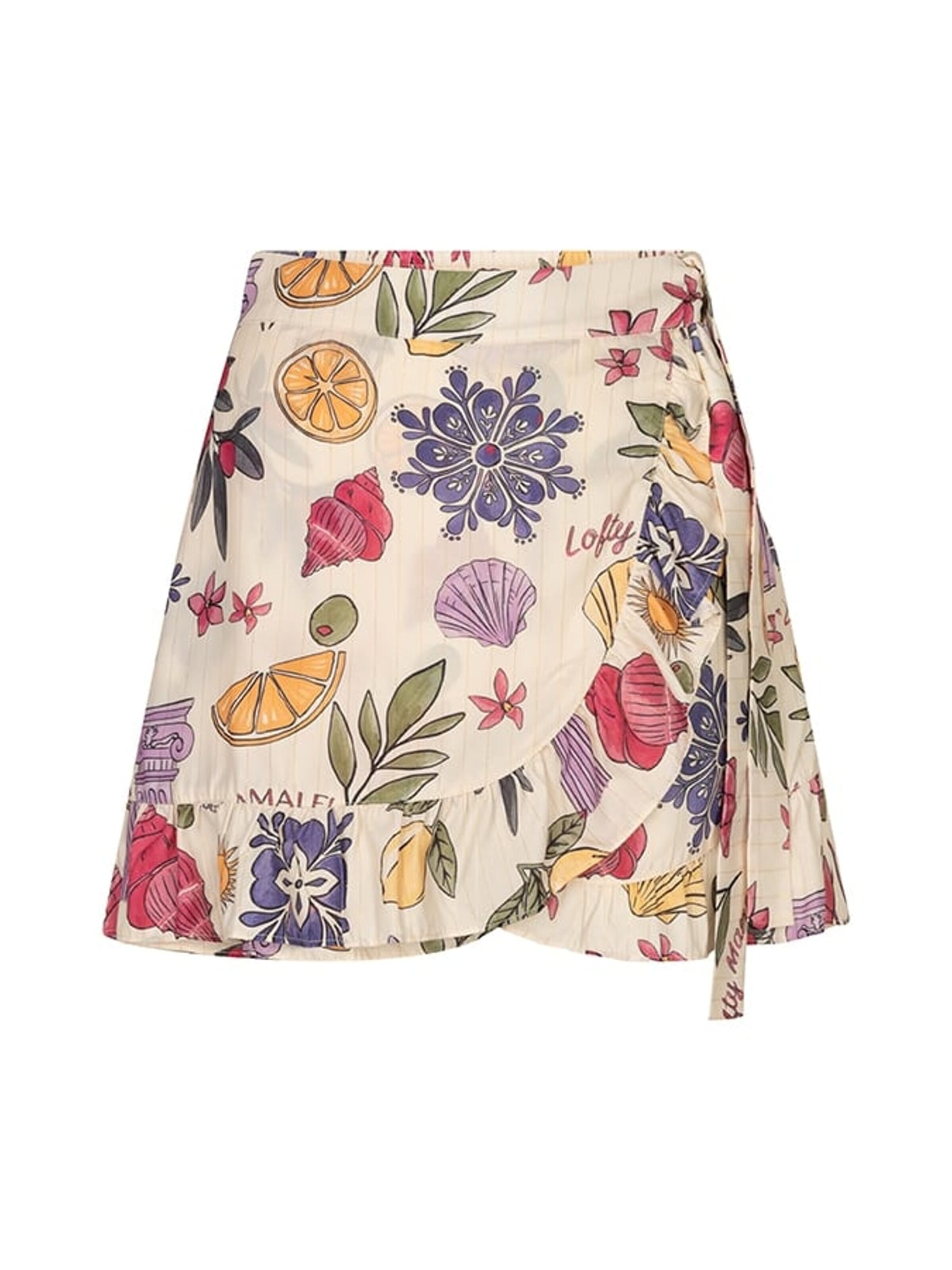 LOFTY MANNER Skirt 'RE40 - Skort Sandy' in Beige: front