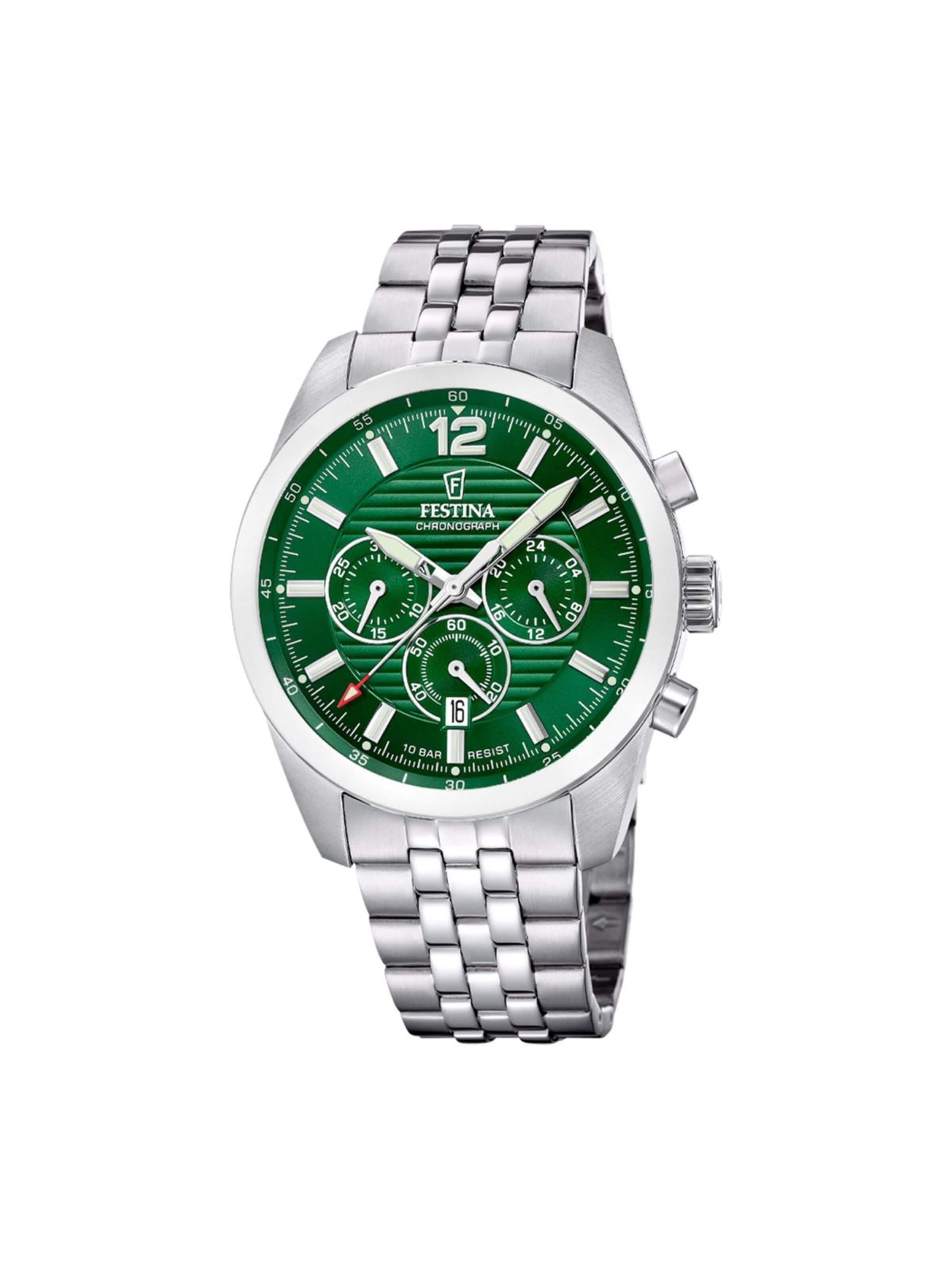 FESTINA Analoog horloge in Groen: voorkant