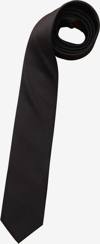 Cravate OLYMP en noir : devant