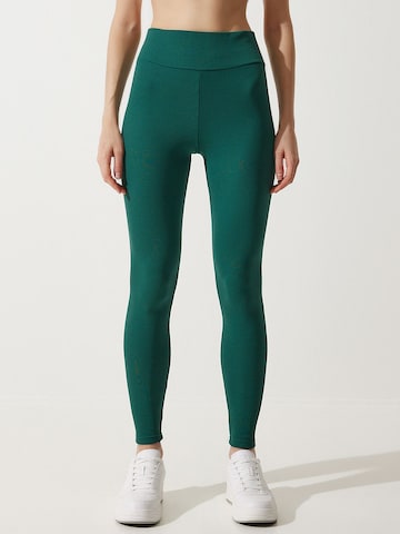 Skinny Leggings di Happiness İstanbul in verde: frontale