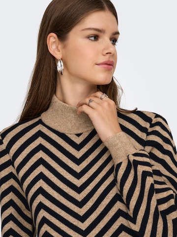 Robes en maille 'JULIA' ONLY en marron