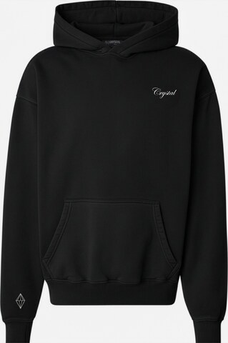 Crystal Paris Sweatshirt 'Laville' in Black: front