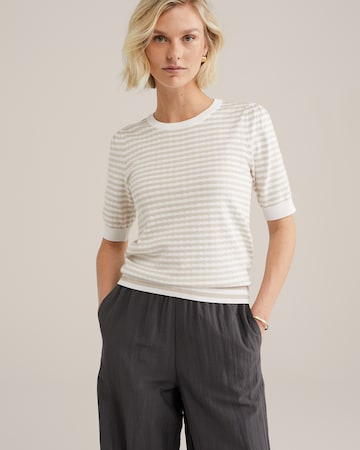 WE Fashion Tröja i beige: framsida