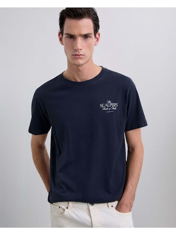 Scalpers Тениска 'Taste Talk' в синьо