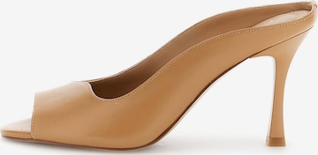 Zoccoletto di CAFè NOIR in beige: frontale