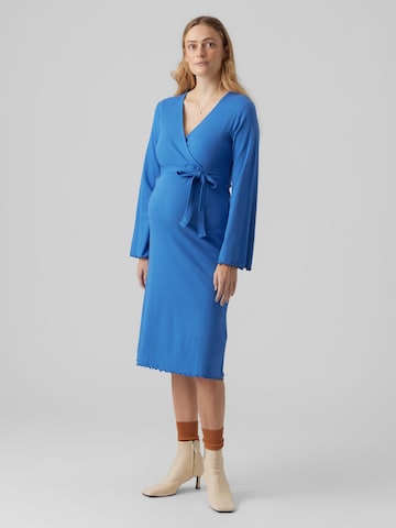 Robe 'Saga' MAMALICIOUS en bleu : devant