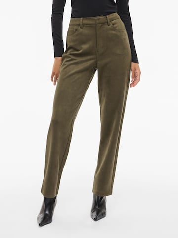 VILA regular Bukser i grøn: forside