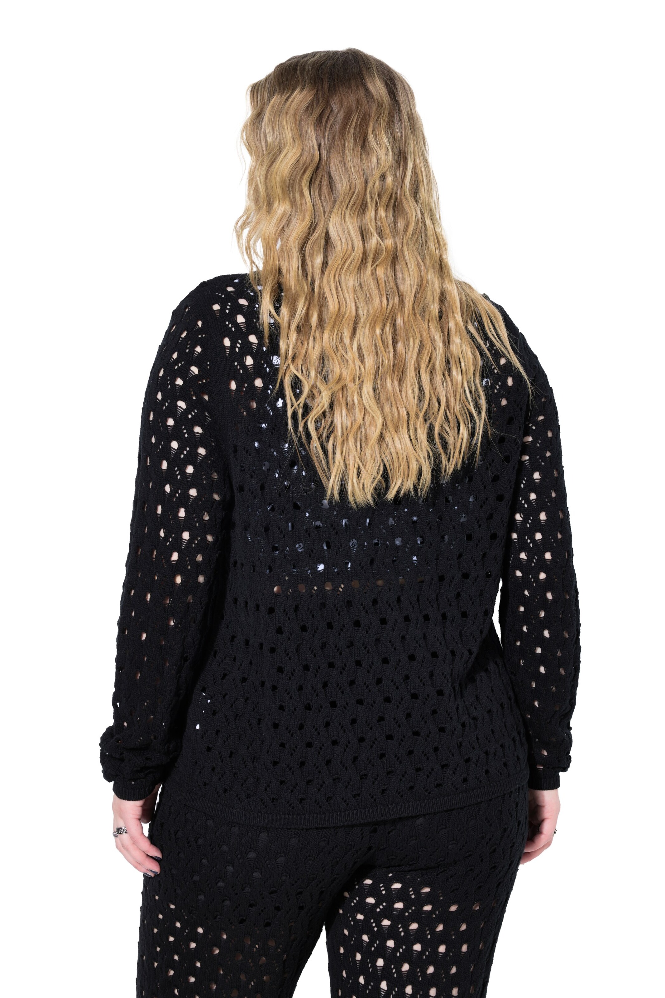 Studio Untold Gebreid vest in Zwart