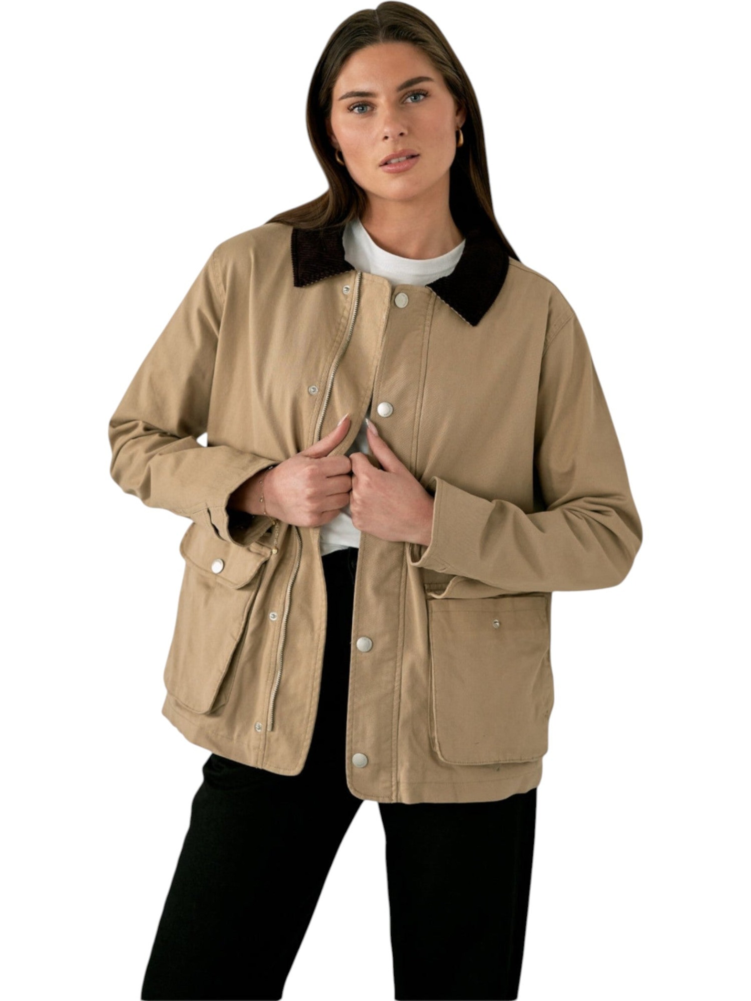 TEESHOPPEN Between-Season Jacket in Beige