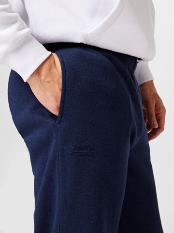 Superdry Normální Kalhoty – modrá