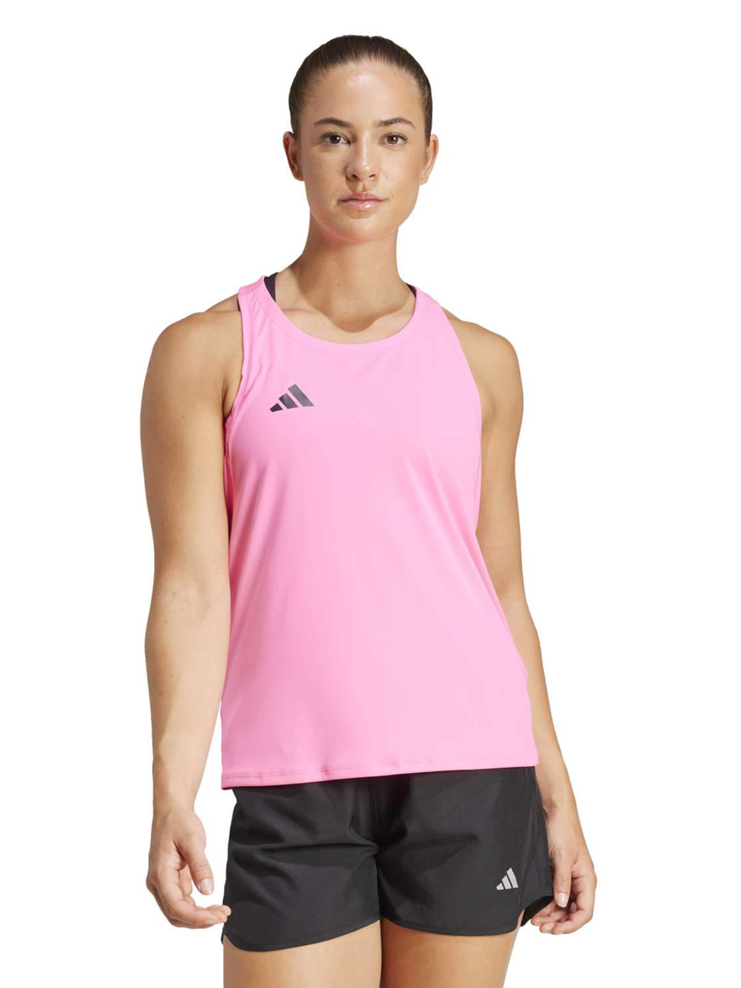 ADIDAS PERFORMANCE Спортивный топ 'Adizero Essentials' в Ярко-розовый: спереди