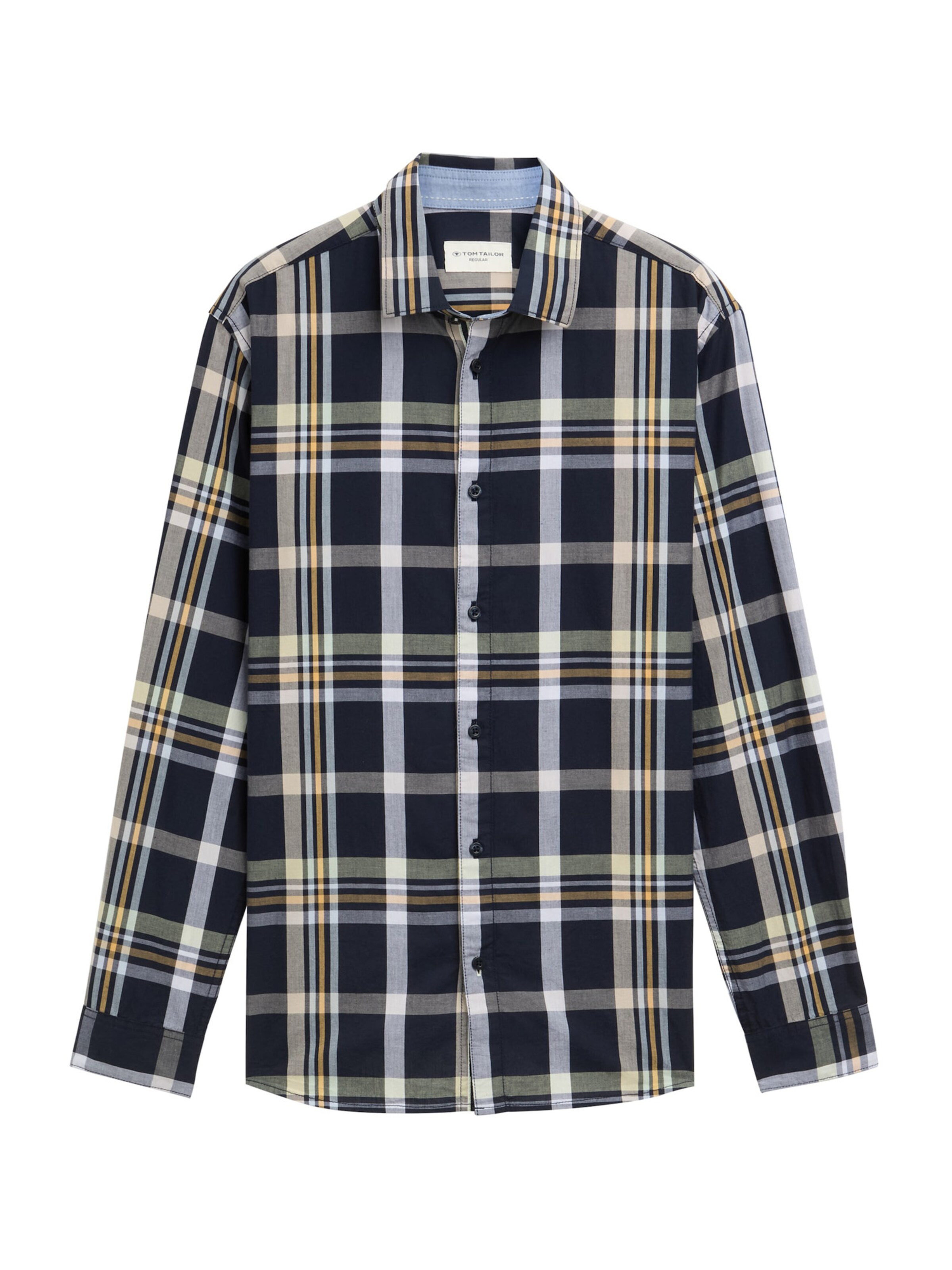 TOM TAILOR Средняя посадка Рубашка в Синий: спереди