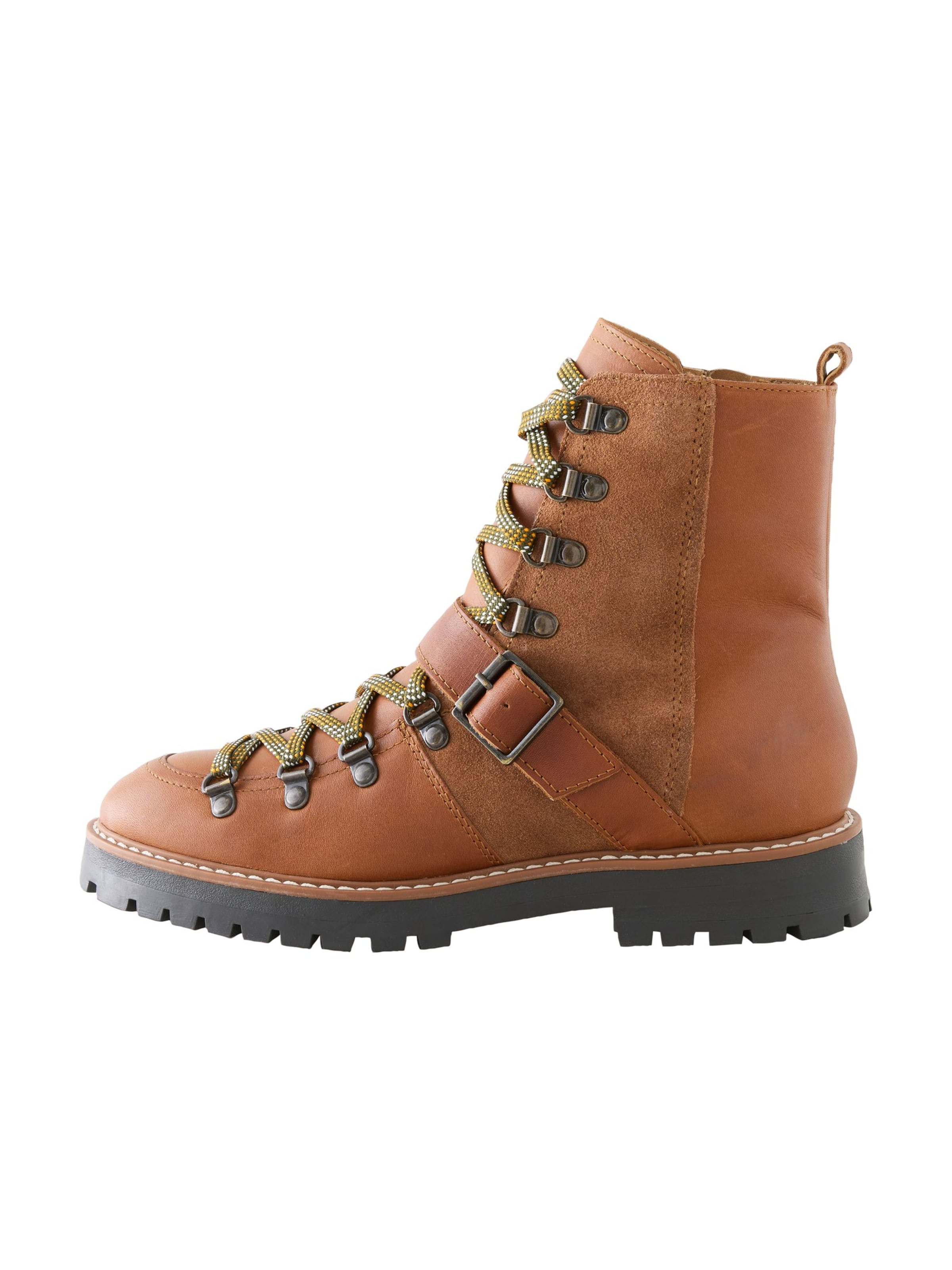 Next Šněrovací kozačky 'Forever Comfort' – hnědá: přední strana