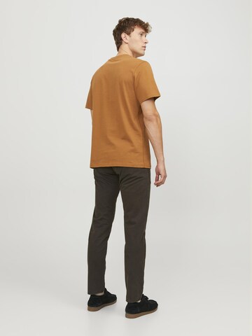 R.D.D. ROYAL DENIM DIVISION T-Shirt 'Aaron' in Braun