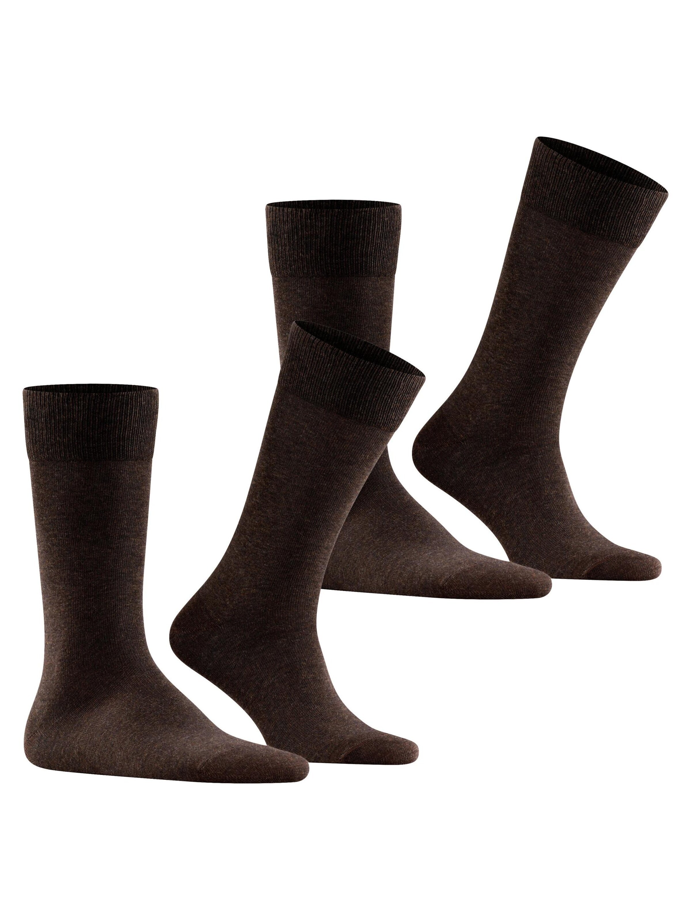 FALKE Socks 'Happy 2-Pack' in Brown