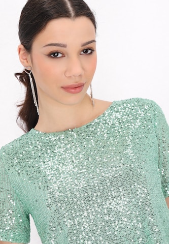 myMo at night Shirt 'Evening' in Groen