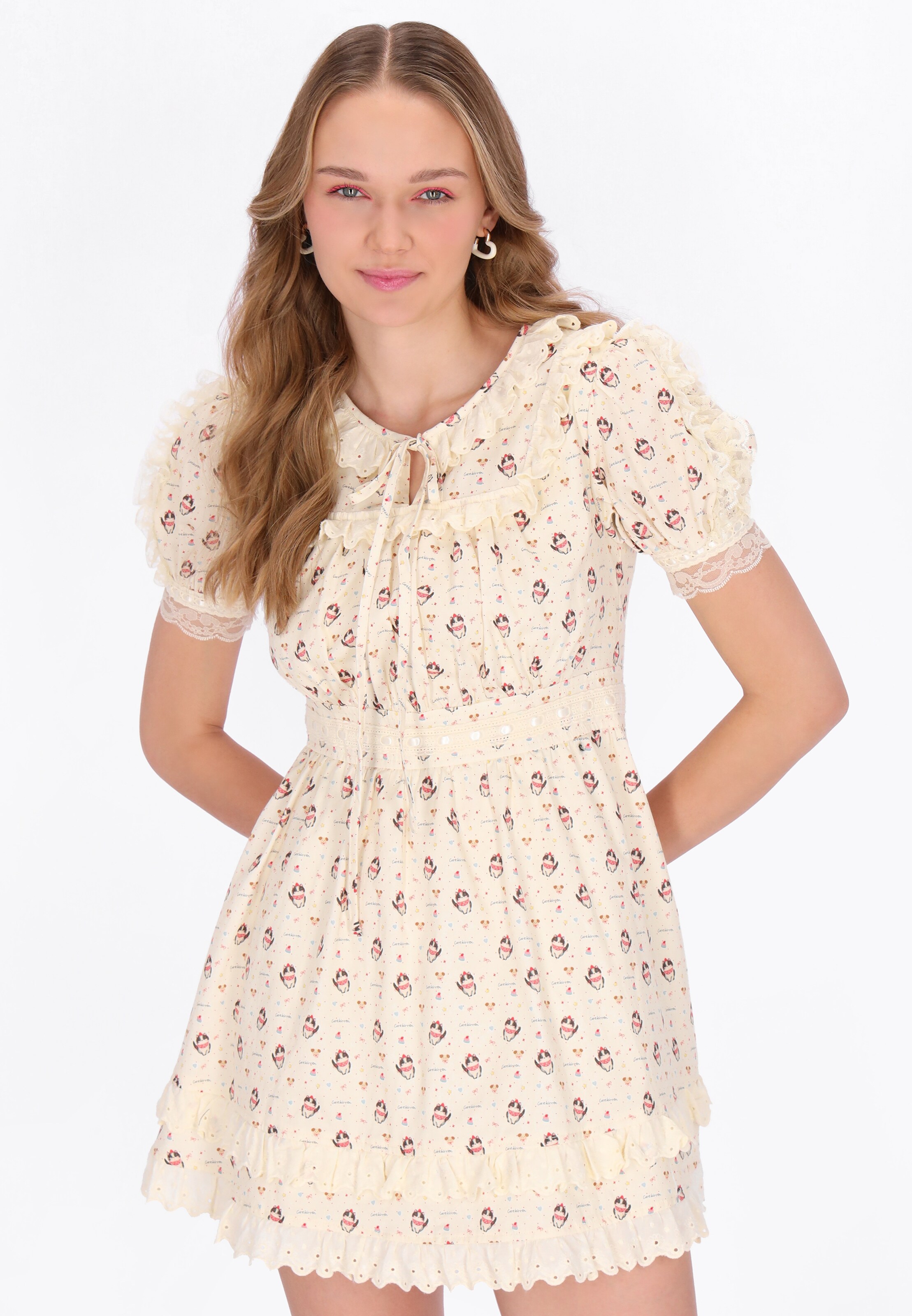 Robe MYMO en beige : devant