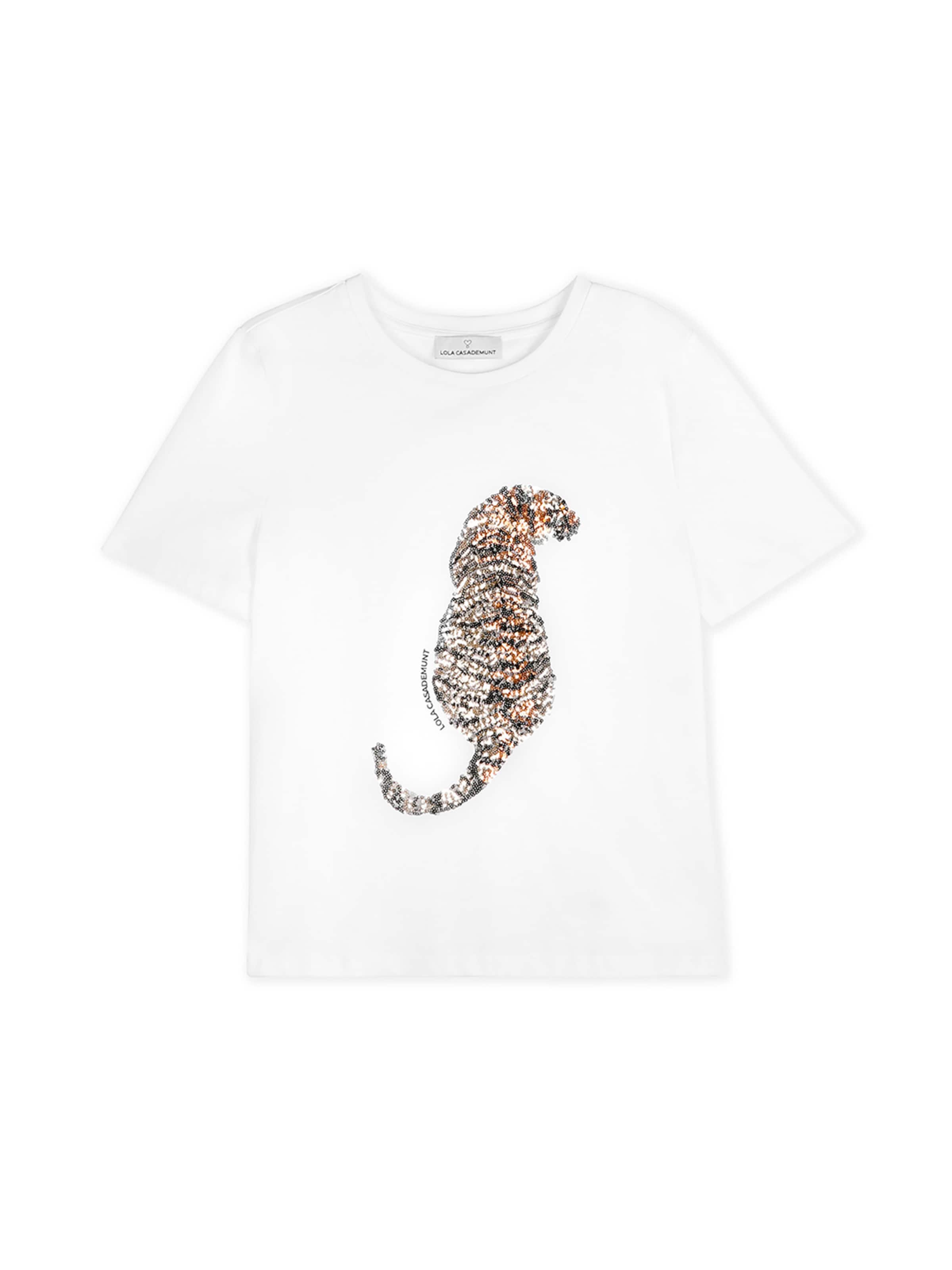 T-shirt Lola Casademunt en blanc : devant