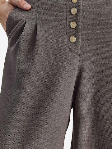 Wide Leg Pantalon à pince Bianco Lucci en gris