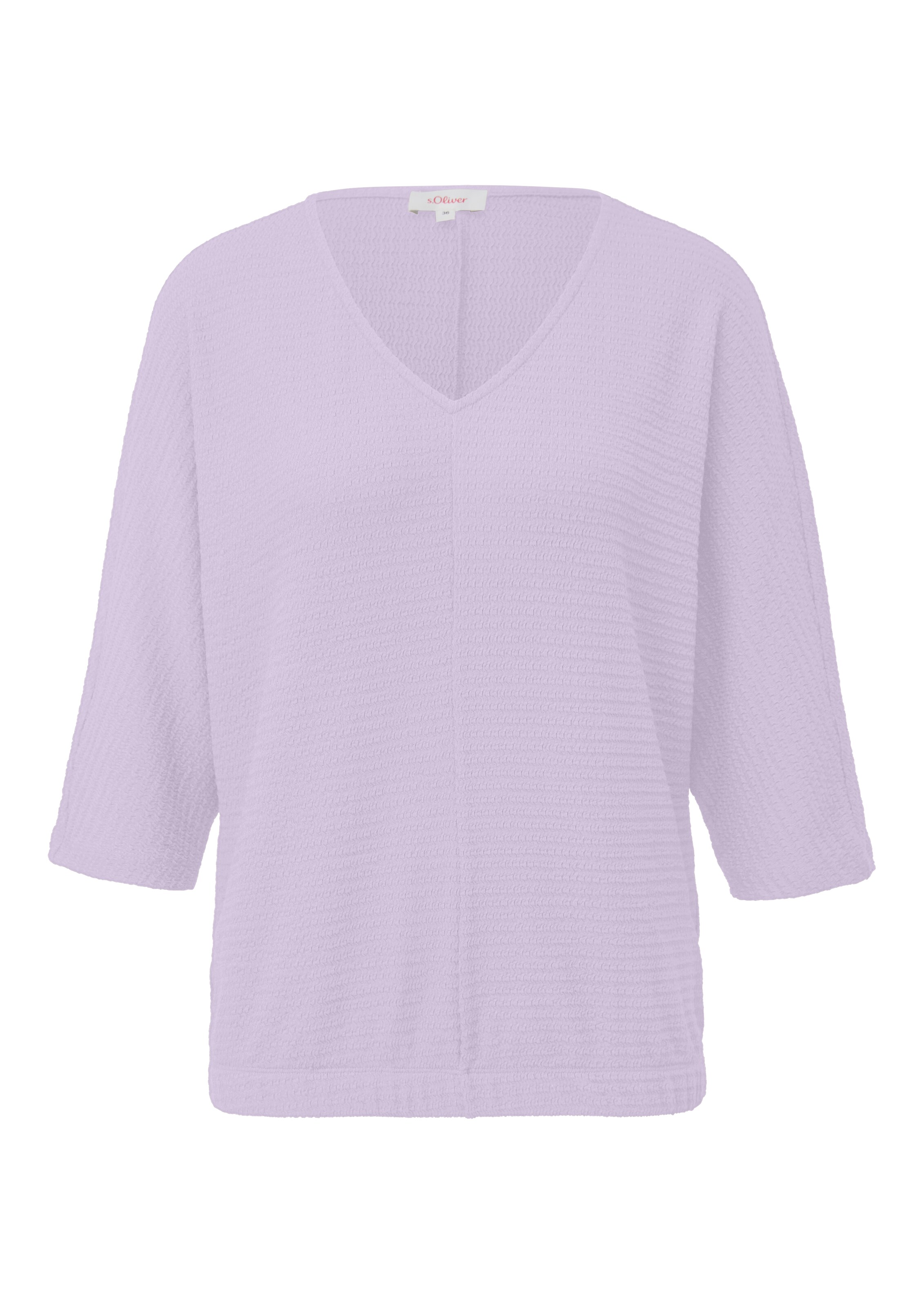 s.Oliver Shirt in Lila: voorkant