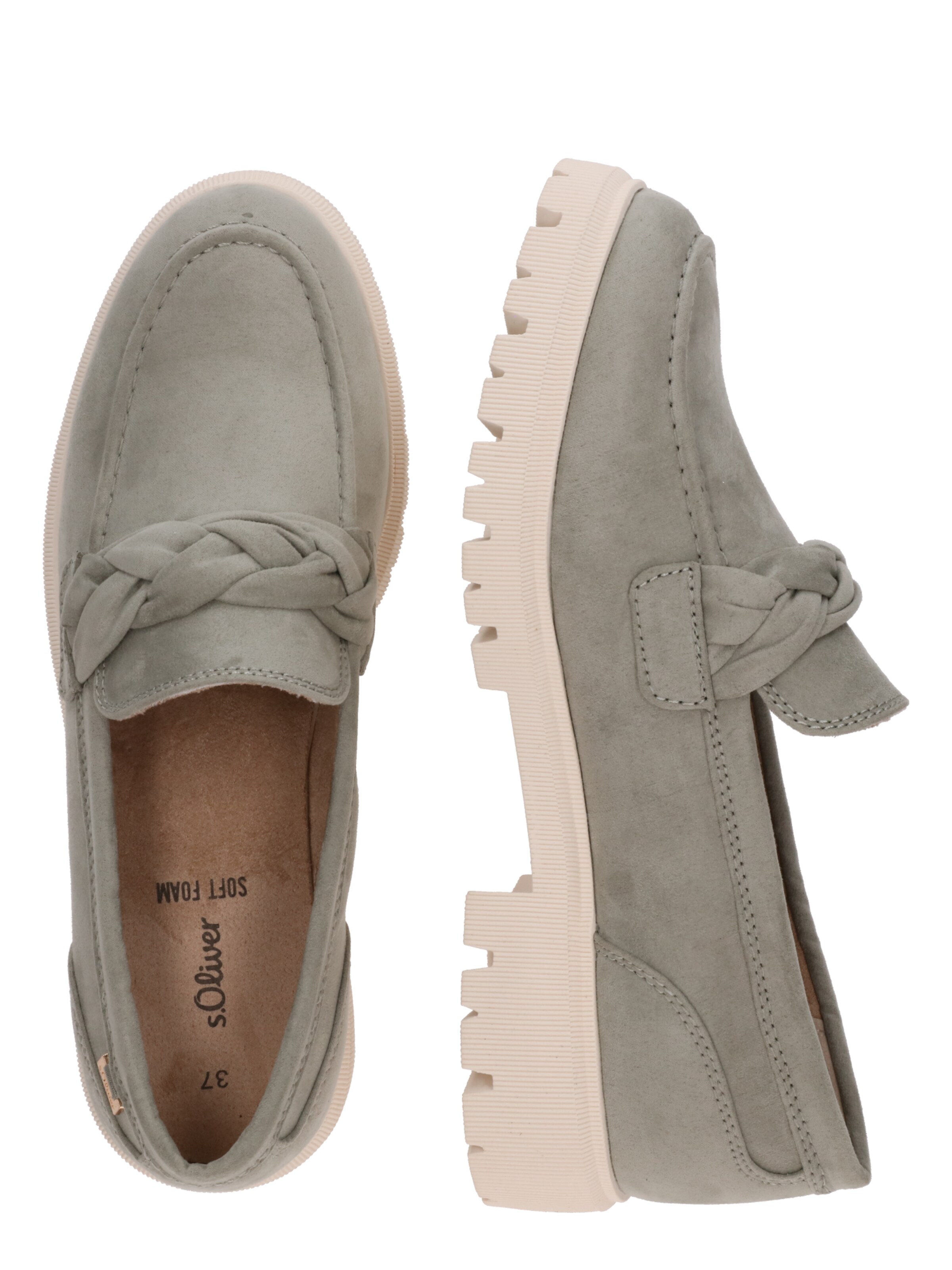 s.Oliver Slip-ons in Green