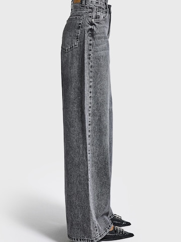 IT'S BASIC Wide leg Jeans 'ELENA Palazzo Mid Rise Jeans' in Grijs