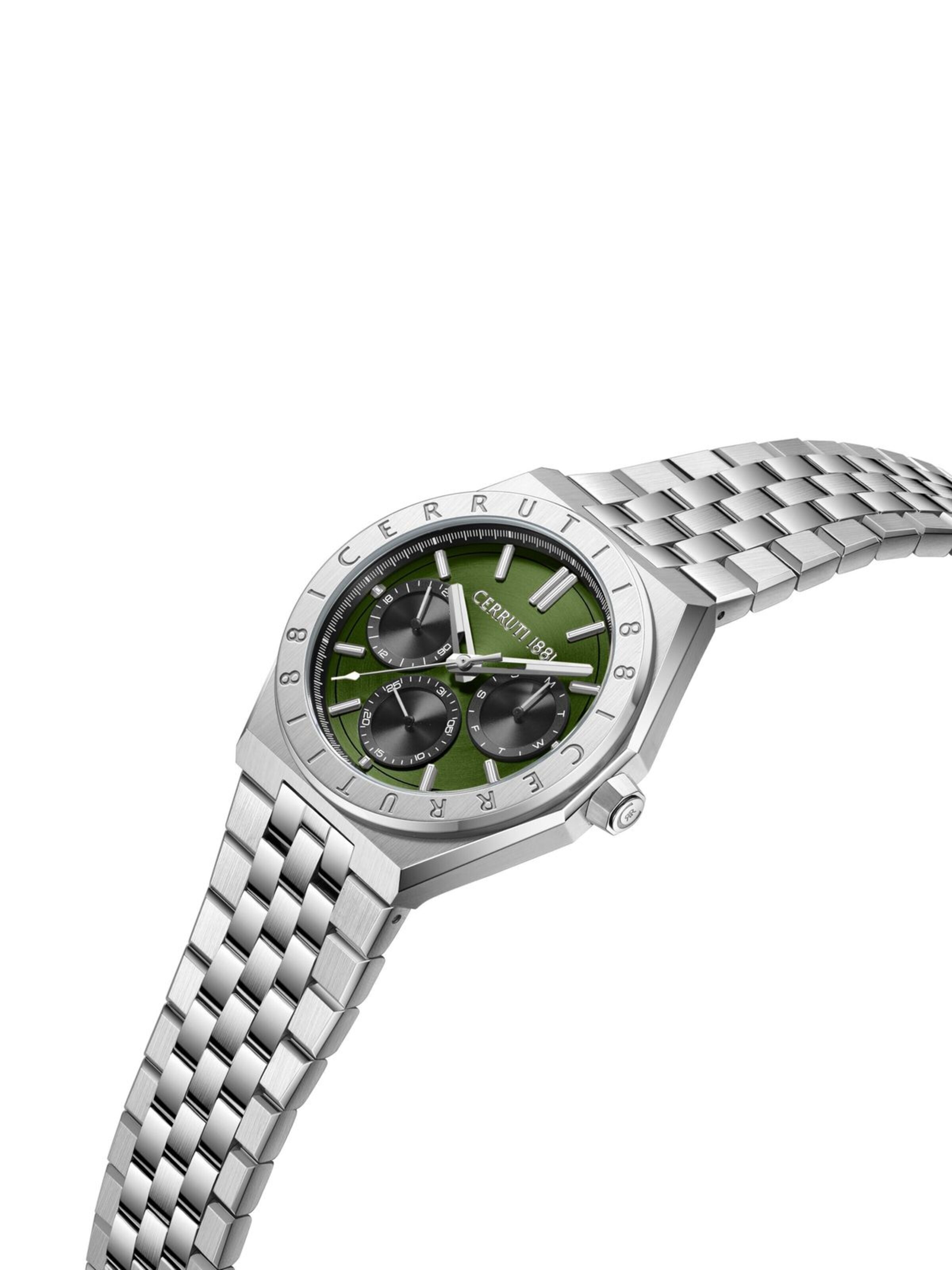 CERRUTI 1881 Zegarek analogowy 'Function watch Ravello' w kolorze srebrny