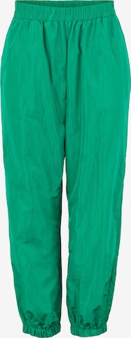 Effilé Pantalon PIECES en vert : devant