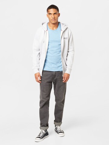 Superdry Zip-Up Hoodie 'Essential' in Grey