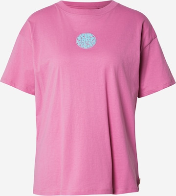 RIP CURL Футболка 'ICONS OF SURF' в Ярко-розовый: спереди